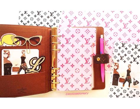 free louis vuitton planner dividers|Louis Vuitton agenda inserts.